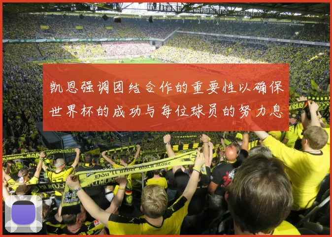 凯恩强调团结合作的重要性以确保世界杯的成功与每位球员的努力息息相关