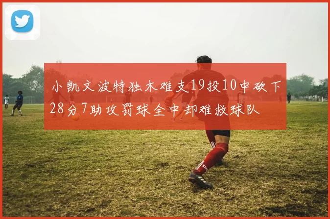小凯文波特独木难支19投10中砍下28分7助攻罚球全中却难救球队